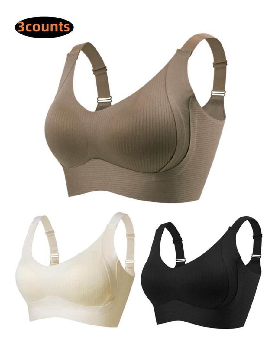 🔥50% Rabatt für begrenzte Zeit💕Gerippter Push-up-BH für Frauen, verstellbar, kabellos