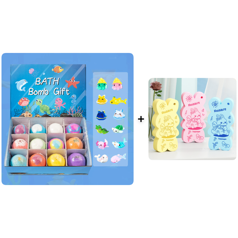 💎 -50% AUF DAS BADEBOMBEN-SET MIT ÜBERRASCHUNG! 💎 12 Meerestier-Spielzeuge, Sanfte Pflege & Duftspaß für Kinder 🛁