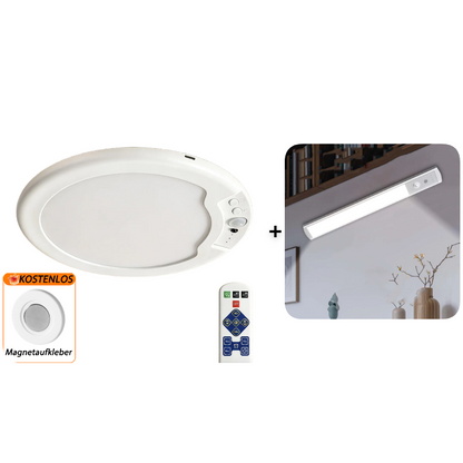 💡 LIMITIERTES ANGEBOT 50% RABATT! 🔋 Wiederaufladbare LED-Deckenleuchte mit Bewegungssensor & Fernbedienung – USB-Aufladbar, Farbwechsel, Einfache Montage ✨