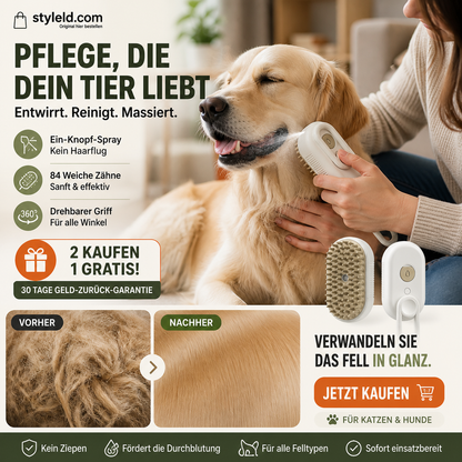 🔥🎁2 Kaufen 1 Gratis!!🥳💞 Über 50.000 verkauft! ⚡🐾 Weißer multifunktionaler Haustier-Massagekamm