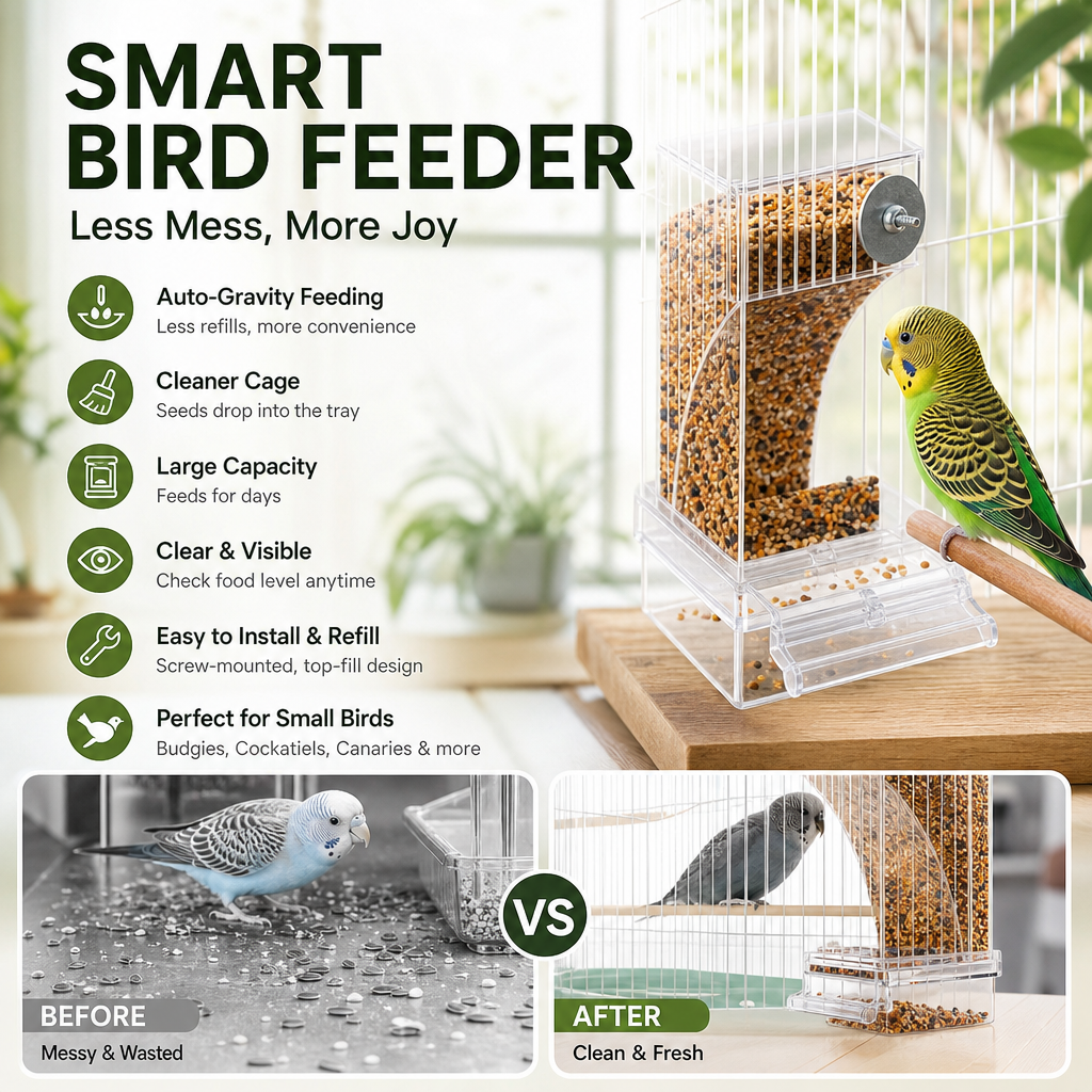🎉 Zeitlich begrenztes Angebot: 50 % Rabatt 🐦 Automatisches Vogelfutterhaus – keine Kleckerei