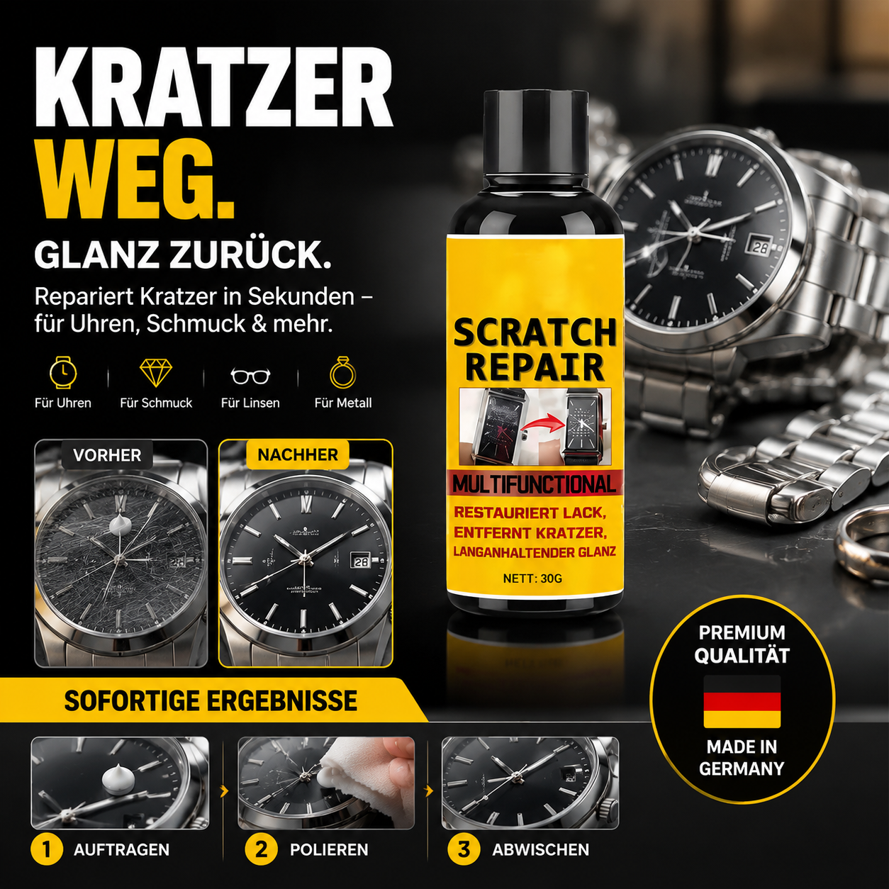 🔥 -50% Heute 🚗 Multifunktionale Kratzer-Politur