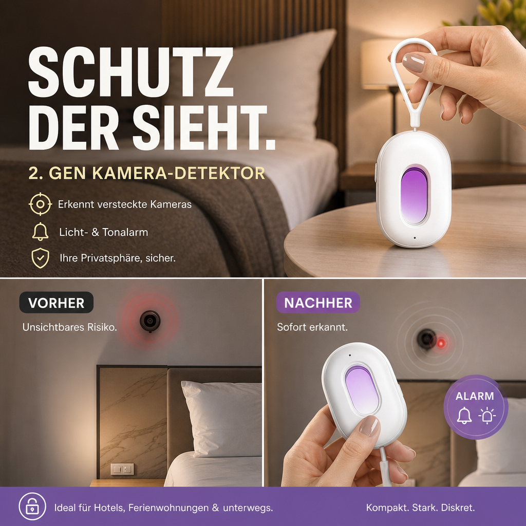 🔥🎁 2+1 GRATIS!! 🥳🔍 Kompakter Infrarot-Kameradetektor – Versteckte Kameras Entdecken, Hohe Empfindlichkeit & Tragbares Design 🔒