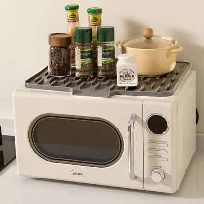 🍽️ JETZT 50 % RABATT! ✨ Spritzwassergeschützte Silikon-Arbeitsplatte – hitzebeständig (-40 °C bis 250 °C) mit Abtropffläche für bequemes Abwaschen und Trocknen 💧🧽
