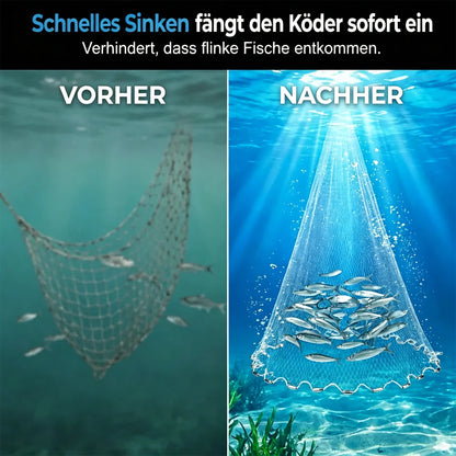 🎉🚨Zeitlich begrenzt – 50% RABATT!🌊🐟Wurfnetz zum Angeln – Robust & schnell sinkend – Perfekt für Meer, See oder Fluss – vielseitig einsetzbar zum Fang von Köderfischen oder Garnelen