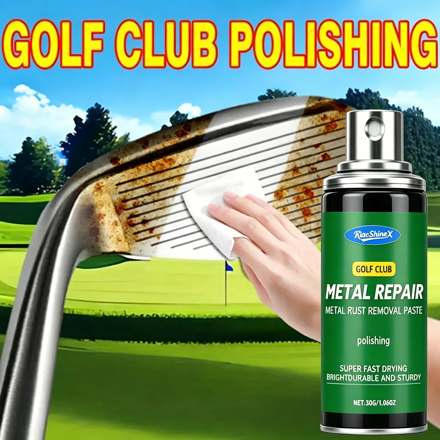 Professionelle Polierpaste für Golfschläger