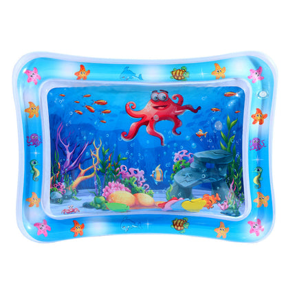 😻Wassermatte für Haustiere – interaktives Spielzeug mit schwimmenden Fischen + kühlende Sommermatte