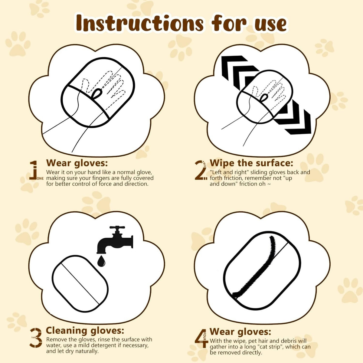 🧤 KAUFEN SIE 1, ERHALTEN SIE 1 GRATIS! ✨ Antistatische Handschuhe – Haustier Haarentfernung, Silikon, Wiederverwendbar 🐾