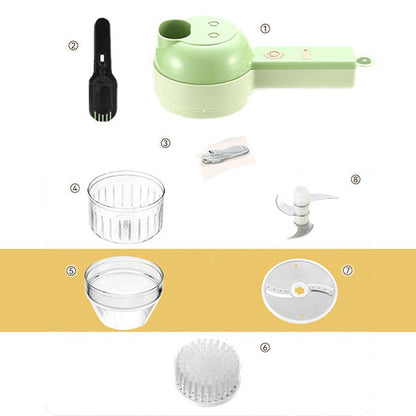 🧄🔄 Knoblauchpresse kabellos – 2 Klingen, USB-C – für Knoblauch, Chili & Kräuter! 🌿