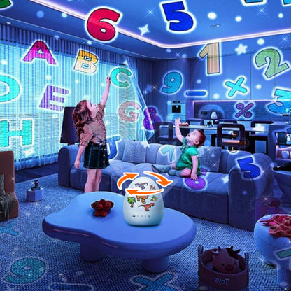 🦕🥚 Dino-Ei-Nachtlicht-Projektor mit Musik – 16 Farben, Timer, 360° drehbar – magisches Kinderzimmer! ✨