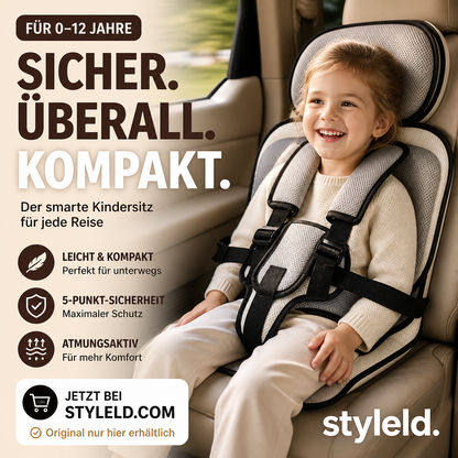 🔥 50 % Rabatt ! Kindersitz fürs Auto – Faltbar, sicher, überall dabei! 🧒 5-Punkt-Gurt, atmungsaktiv, für 0–12 Jahre ⚡ Limitiertes Angebot ⏳