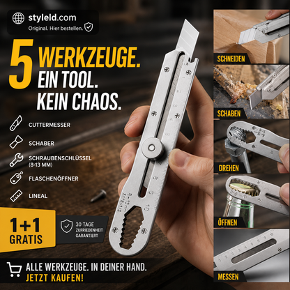 🔪 KAUFE 1, ERHALTE 1 GRATIS! 🛡️ Mehrzweck-Schnappmesserklinge – Einziehbar, Taschensicher & Ergonomischer Griff ⚙️📦