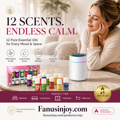 🔥Nur für kurze Zeit 50 % Rabatt! 🎁🌺Der frische Duft hebt die Stimmung! 🌷12er-Pack wasserlöslicher ätherischer Öle