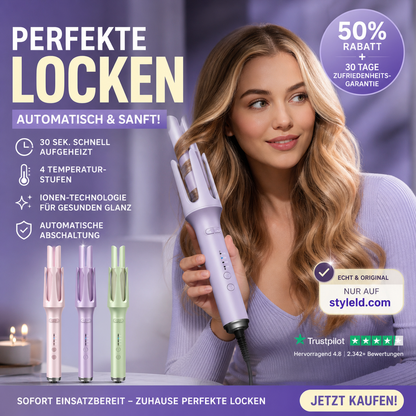✨Mach es jedem leicht, traumhaft schöne Locken zu zaubern 😍Vollautomatischer Lockenstab – das perfekte Styling-Tool für deine Haare.