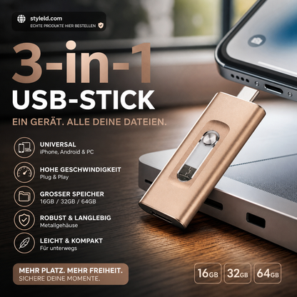 ⚡💾 Hochgeschwindigkeits-USB-Stick – 100 MB/s, 32–256 GB, USB 3.0 – für Daten, Fotos & mehr! 🚀