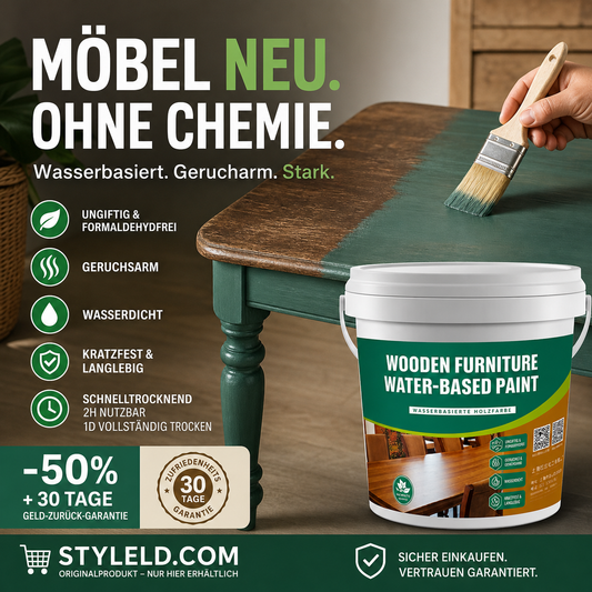 🔥 Heute -50 %! 🎨 Wasserbasierte Holzmöbelfarbe für neue Looks