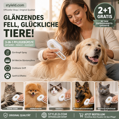 🔥🎁2 Kaufen 1 Gratis!!🥳💞 Über 50.000 verkauft! ⚡🐾 Weißer multifunktionaler Haustier-Massagekamm