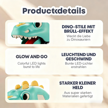 🦖🚙Press & Go Dinosaurier-Spielzeugauto mit Lichtern🎁