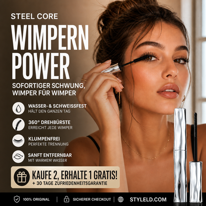 🔥HEISSER VERKAUF 2026💞ÜBER 50.000 VERKAUFT!⚡Wimpern-Primer, röhrenförmiger Wimpern-Primer, wasserfeste Mascara für langen Schwung, natürlich und wischfest
