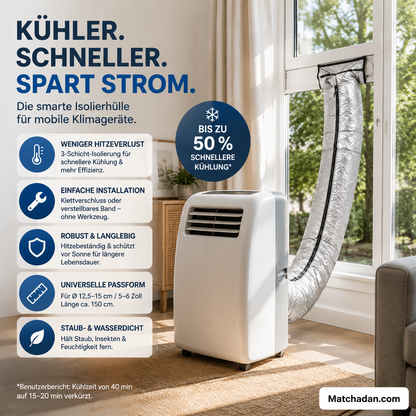 📢📢50 % Rabatt!!🥳🔥Isolierhülle für Klimaanlagenschläuche: Ein Must-have für den Sommer zu Hause