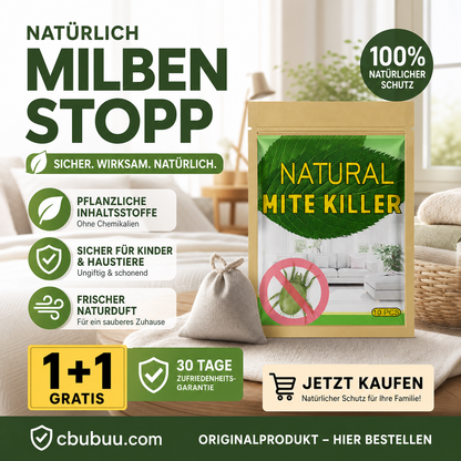 🧴🔥 HEISSER VERKAUF! Natürliches Milbenbekämpfungssäckchen – Pflanzlich, geruchsneutral & langanhaltend – Perfekt für Matratze, Sofa, Teppich & Kleiderschrank – Schützt Allergiker & Haushalt ✨