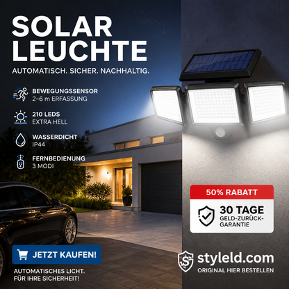 ☀️🛡️ Solar-Außenleuchte – Fernbedienung, 3 Modi, wasserdicht – für Einfahrten & Gärten! 🌿