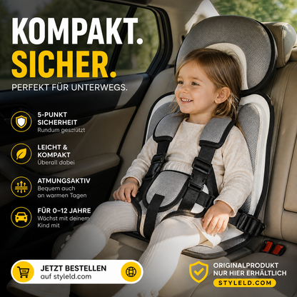 🔥 50 % Rabatt ! Kindersitz fürs Auto – Faltbar, sicher, überall dabei! 🧒 5-Punkt-Gurt, atmungsaktiv, für 0–12 Jahre ⚡ Limitiertes Angebot ⏳