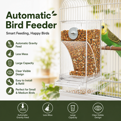 🎉 Zeitlich begrenztes Angebot: 50 % Rabatt 🐦 Automatisches Vogelfutterhaus – keine Kleckerei