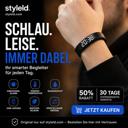 ⌚ 50% RABATT! 🏋️ SmartSense Smartband – Fitness-Tracking, Schrittzähler – Ideal für Aktivität & Gesundheit im Alltag 💪