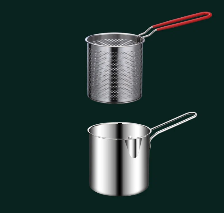🍳 50% RABATT! 🍟 Multifunktionale Fritteuse aus Edelstahl 304 – Robust, hitzebeständig & vielseitig – Ideal für knuspriges Frittieren zu Hause ✨