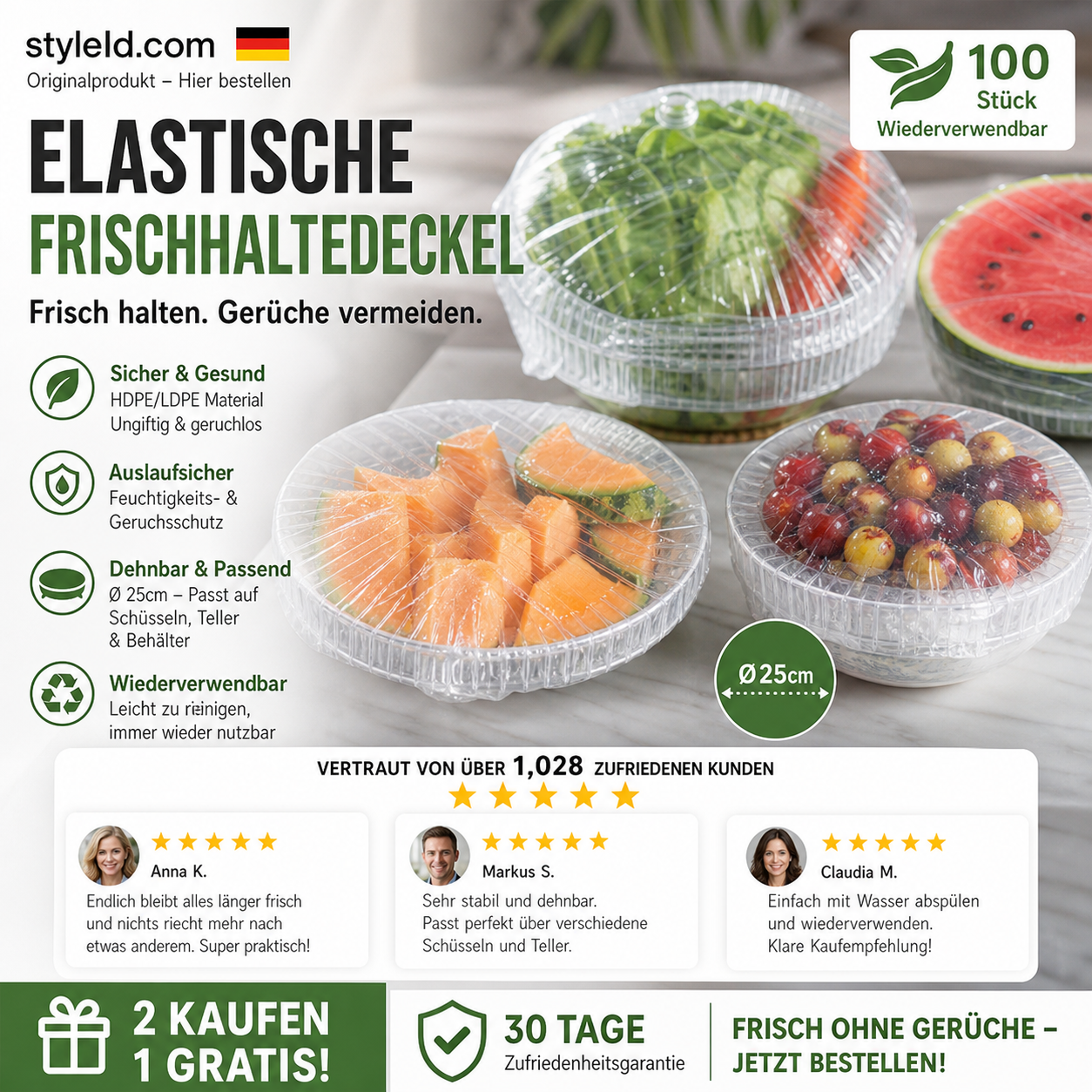 🍱 50% RABATT! 🧊 100 Pcs Einweg-Dehnfolien für Schalen & Teller – Elastisch, lebensmittelecht & vielseitig – Perfekte Alternative zu Frischhaltefolie für die Küche ✨