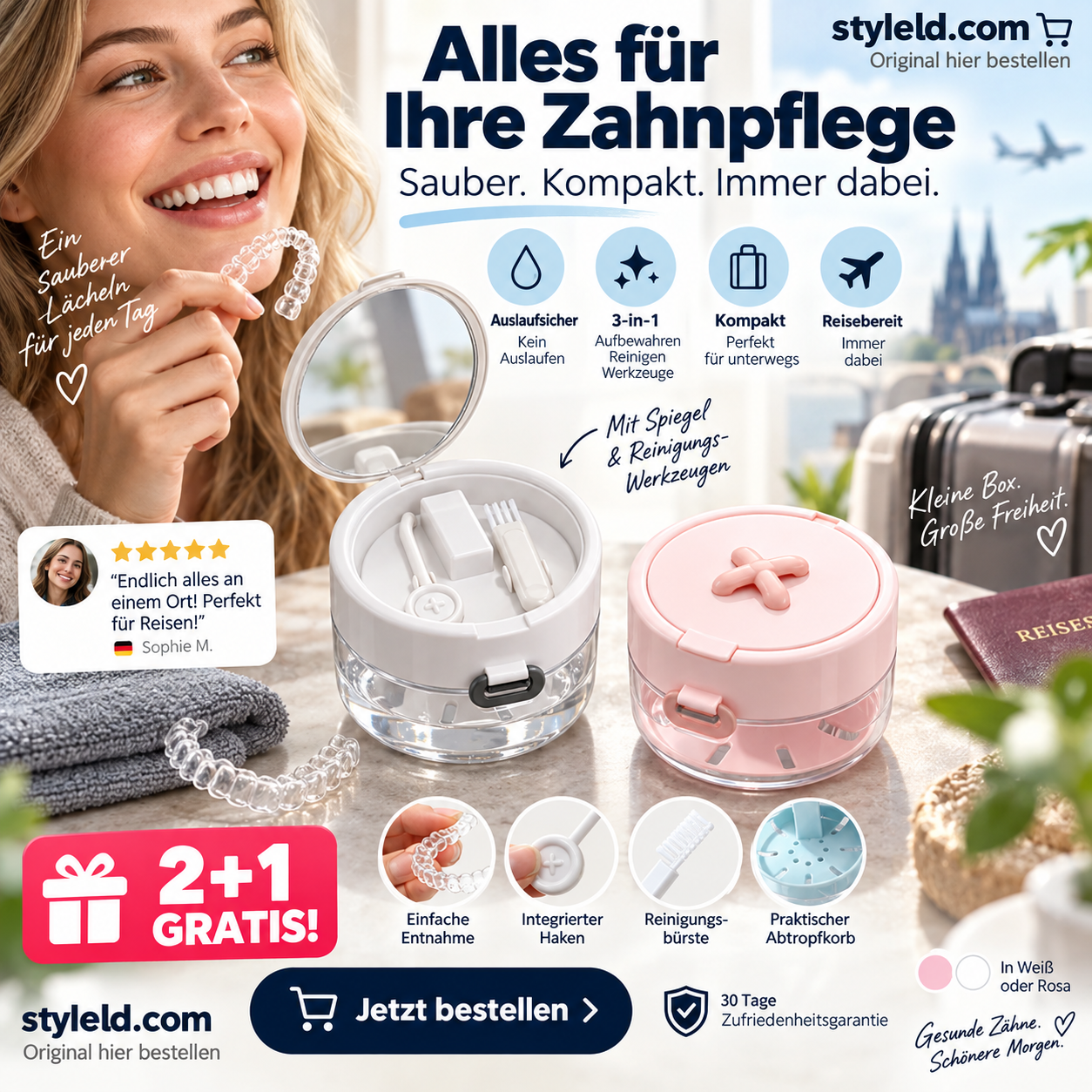 📢📢 JETZT 50 % RABATT!! ⏰All-in-One-Aufbewahrungssetui für Zahnspangen