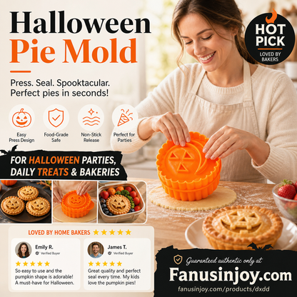 🎃 Halloween-Sonderangebot! 🔥 Diese Teigform darf nicht fehlen! 🍰  Handliche Halloween-Teigform für Pasteten