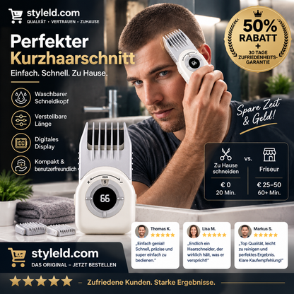 ✂️📱 Akku-Haarschneider – 4-in-1, wasserdicht, USB-C – für Haar & Bart! 🌟