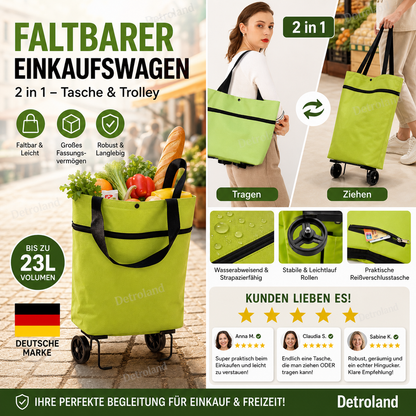 🔥HEISSER VERKAUF 50% RABATT🔥 Faltbare 2-in-1-Einkaufstasche