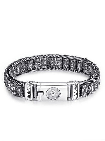 📢📢50 % Rabatt!! ⏰💎 Tibetisches Gebetsmühlen-Armband – 925er Sterlingsilber, Glücksbringer & Valentinstagsgeschenk