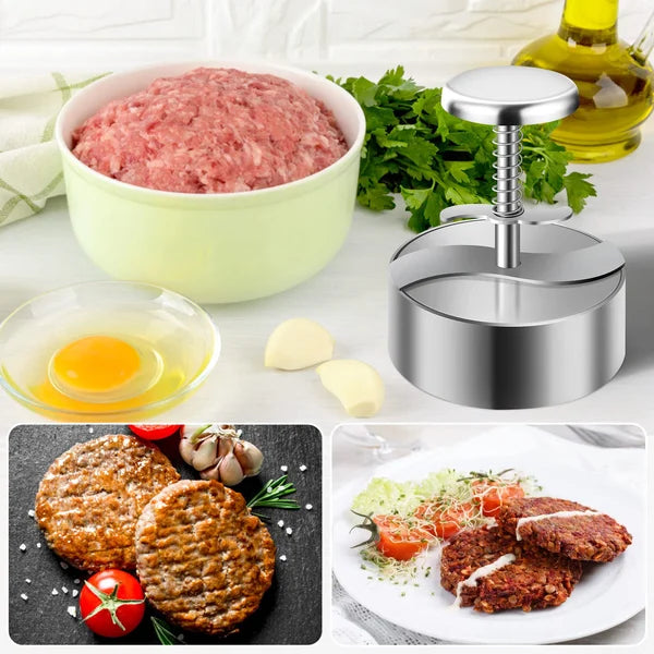 🔥🎁 2+1 GRATIS!!🥳💞 50K+ VERKAUFT! ⚡🍔Manuelle Fleischpresse für Hamburger-Patties