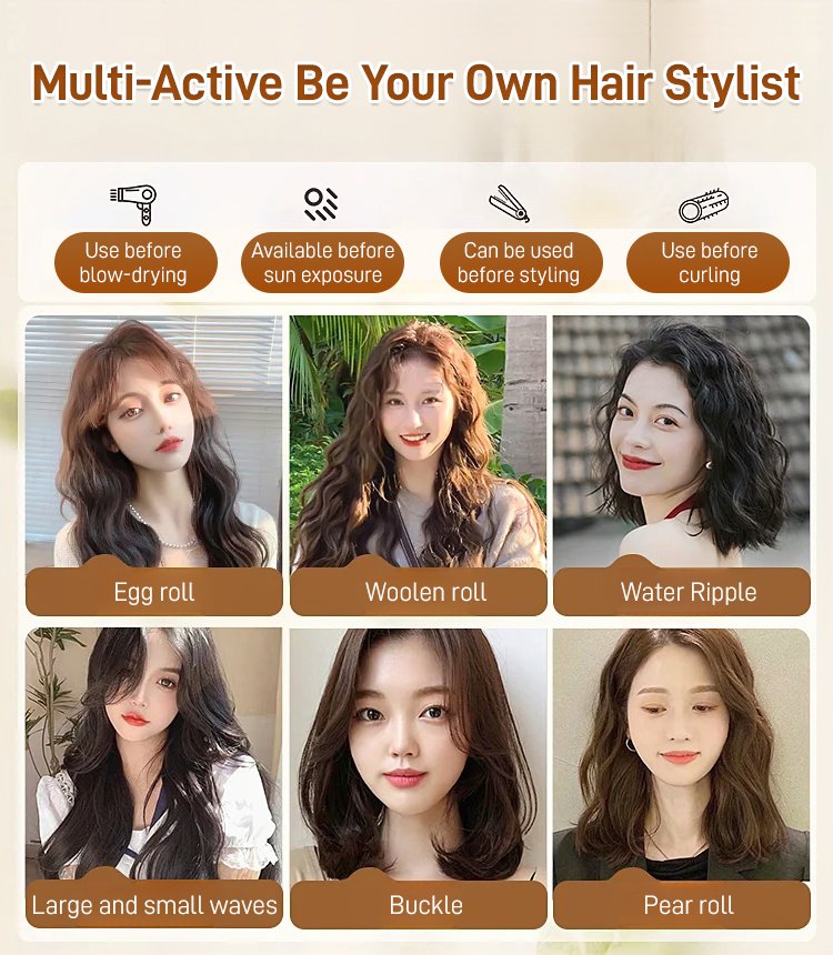 💆‍♀️💧 Marokkanische Styling-Creme für Volumen & Elastizität 👩‍🦰✨ definierte Locken & seidig-glattes Haar, repariert trockenes & geschädigtes Haar