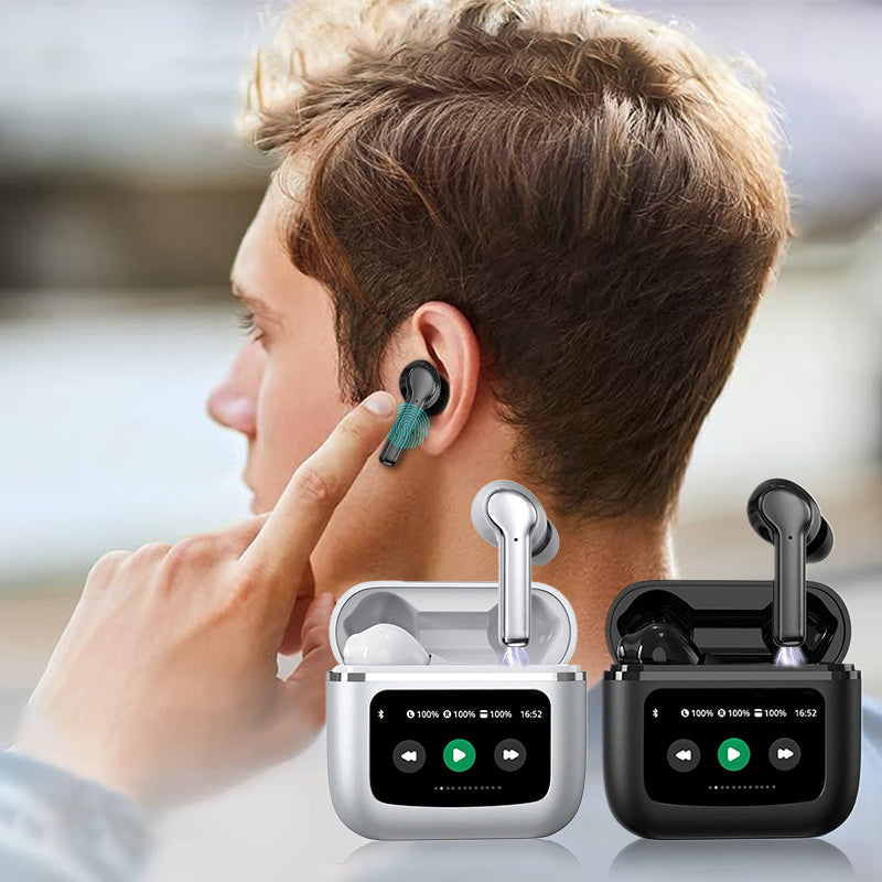 🔥Heißer Verkauf🔥(50% Rabatt)🎧Smart Touch Screen Bluetooth Headset🎁