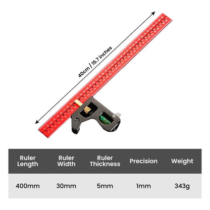 🔥Combinatie Vierkante Liniaal 45-90 graden Markering