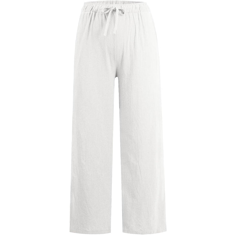 🔥👗LETZTER TAG – 49% OFF Bequeme Leinen-Baumwoll-Hosen für Damen, luftig & elegant ☀️🌿 Perfekt für Sommer, Homeoffice & Reisen – atmungsaktiv, weite Bein-Passform