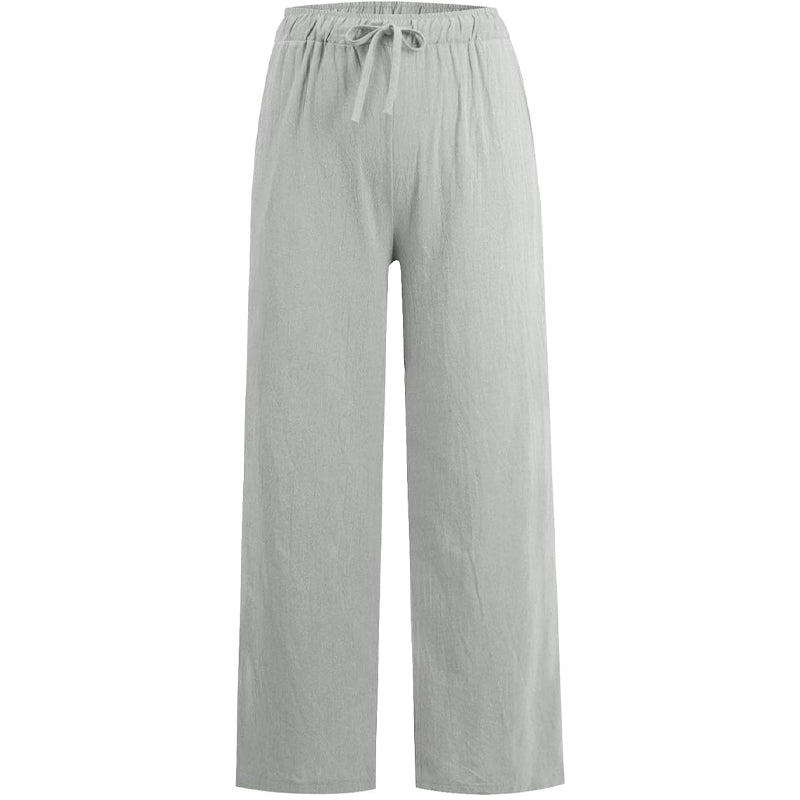 🔥👗LETZTER TAG – 49% OFF Bequeme Leinen-Baumwoll-Hosen für Damen, luftig & elegant ☀️🌿 Perfekt für Sommer, Homeoffice & Reisen – atmungsaktiv, weite Bein-Passform
