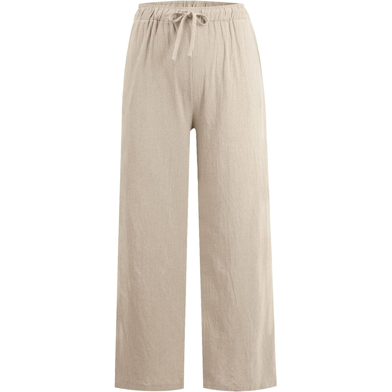 🔥👗LETZTER TAG – 49% OFF Bequeme Leinen-Baumwoll-Hosen für Damen, luftig & elegant ☀️🌿 Perfekt für Sommer, Homeoffice & Reisen – atmungsaktiv, weite Bein-Passform