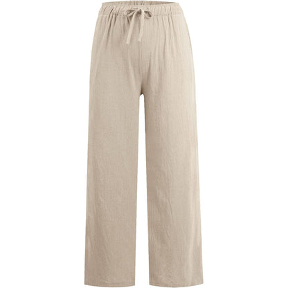 🔥👗LETZTER TAG – 49% OFF Bequeme Leinen-Baumwoll-Hosen für Damen, luftig & elegant ☀️🌿 Perfekt für Sommer, Homeoffice & Reisen – atmungsaktiv, weite Bein-Passform
