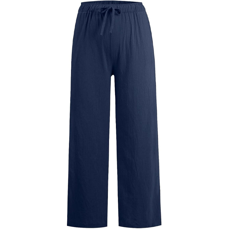 🔥👗LETZTER TAG – 49% OFF Bequeme Leinen-Baumwoll-Hosen für Damen, luftig & elegant ☀️🌿 Perfekt für Sommer, Homeoffice & Reisen – atmungsaktiv, weite Bein-Passform