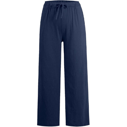 🔥👗LETZTER TAG – 49% OFF Bequeme Leinen-Baumwoll-Hosen für Damen, luftig & elegant ☀️🌿 Perfekt für Sommer, Homeoffice & Reisen – atmungsaktiv, weite Bein-Passform