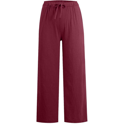 🔥👗LETZTER TAG – 49% OFF Bequeme Leinen-Baumwoll-Hosen für Damen, luftig & elegant ☀️🌿 Perfekt für Sommer, Homeoffice & Reisen – atmungsaktiv, weite Bein-Passform