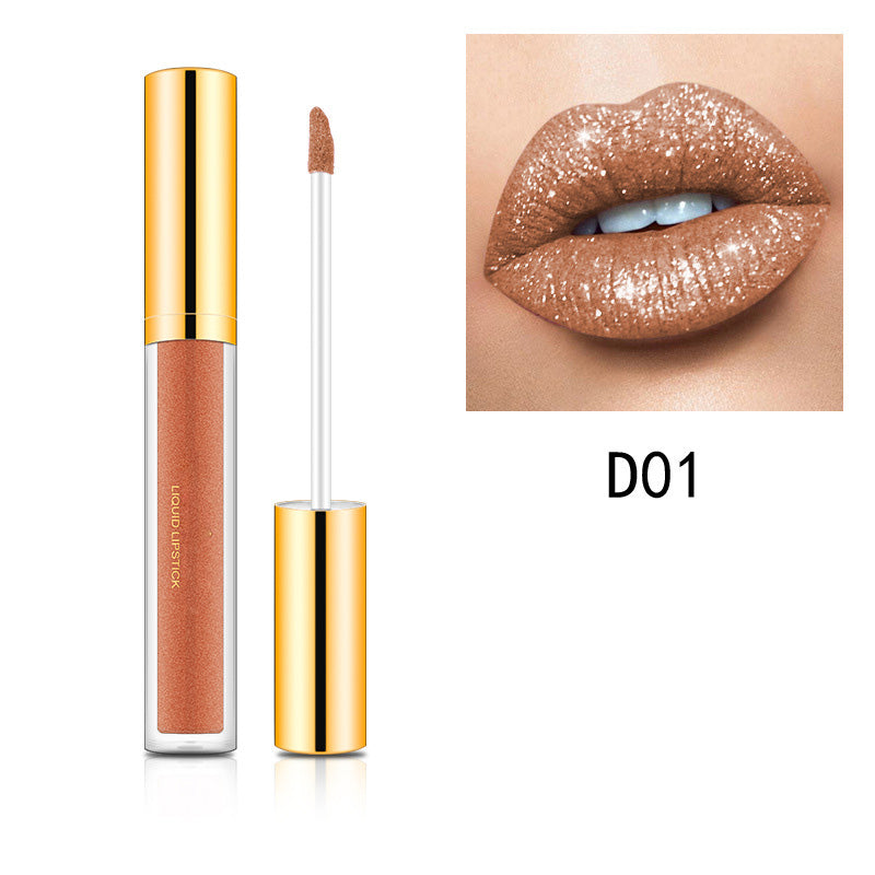 💄1 KAUFEN, 1 GRATIS🎁Metallischer flüssiger Diamant-Glitter-Lippenstift