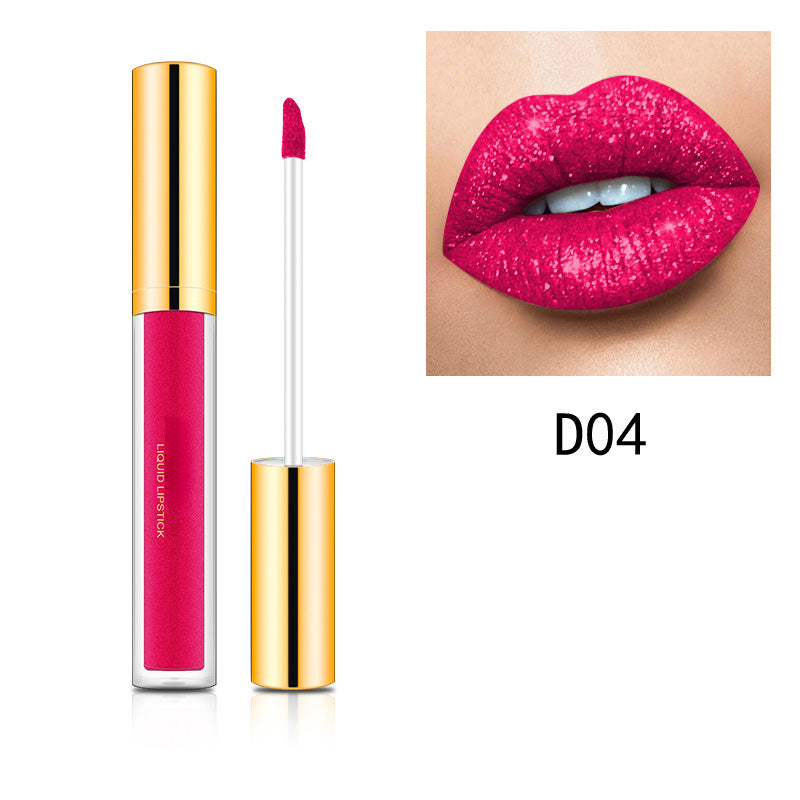 💄1 KAUFEN, 1 GRATIS🎁Metallischer flüssiger Diamant-Glitter-Lippenstift