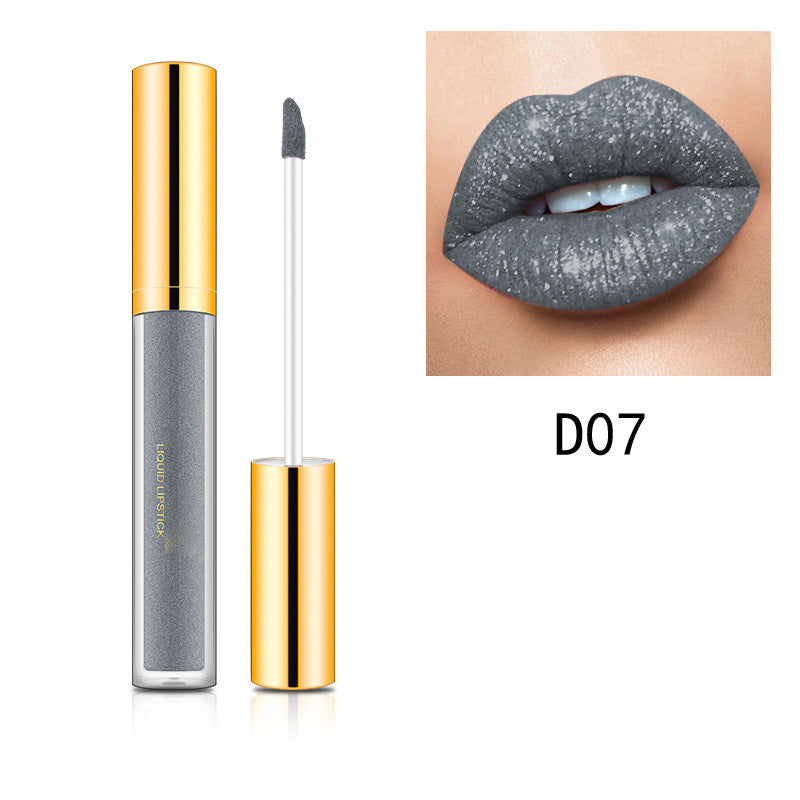 💄1 KAUFEN, 1 GRATIS🎁Metallischer flüssiger Diamant-Glitter-Lippenstift